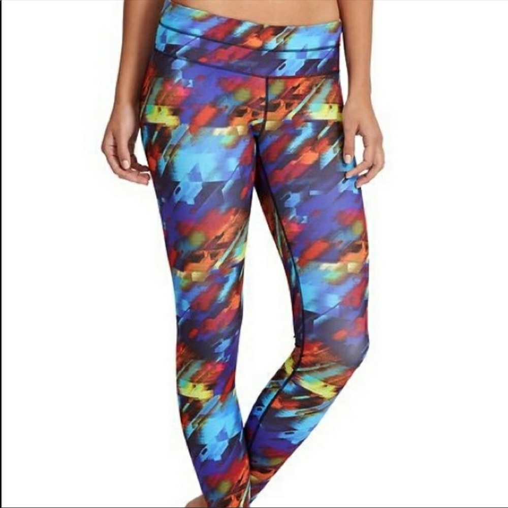 Athleta Sonar tight legging in Colorburst